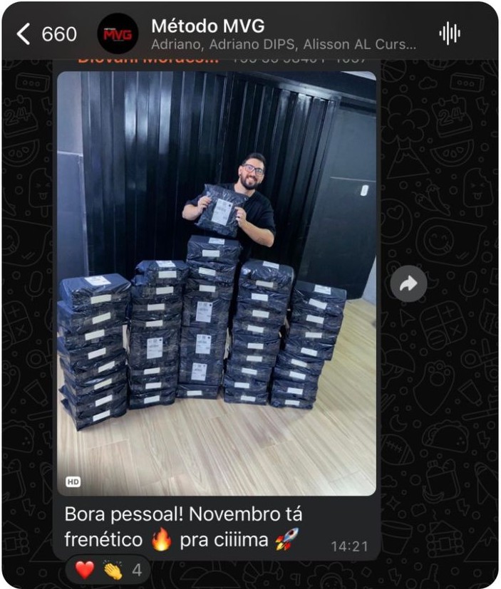 Aluno do Método MVG — Novembro